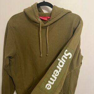 Supreme Green Sweatshirt Hoodie Classic Style